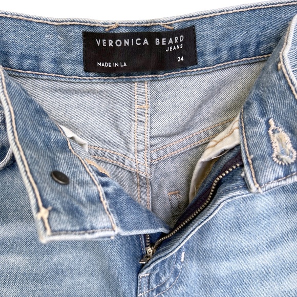 NWT Veronica Beard Dylan Straight Leg Step Hem Jeans in Sunset Pier Size 24 - Picture 8 of 15